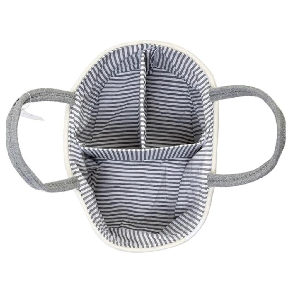 Braided Grey Baby Essentials Organizer by Casa & Beyond