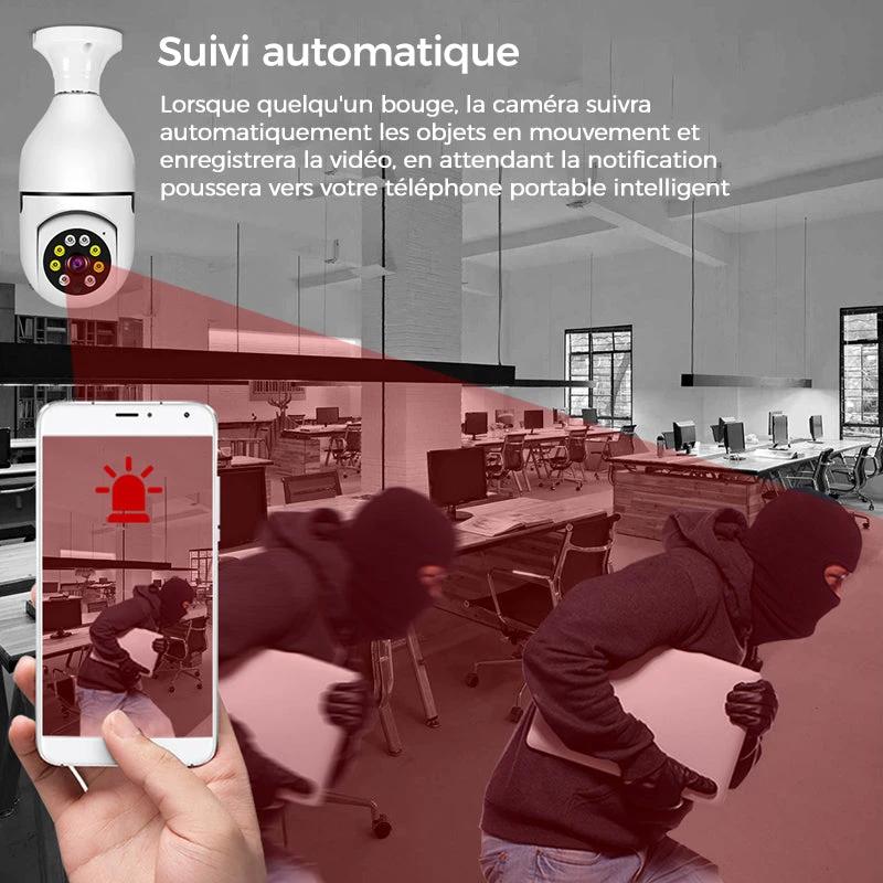 Wireless security camera without cables with light bulb by Bowlift