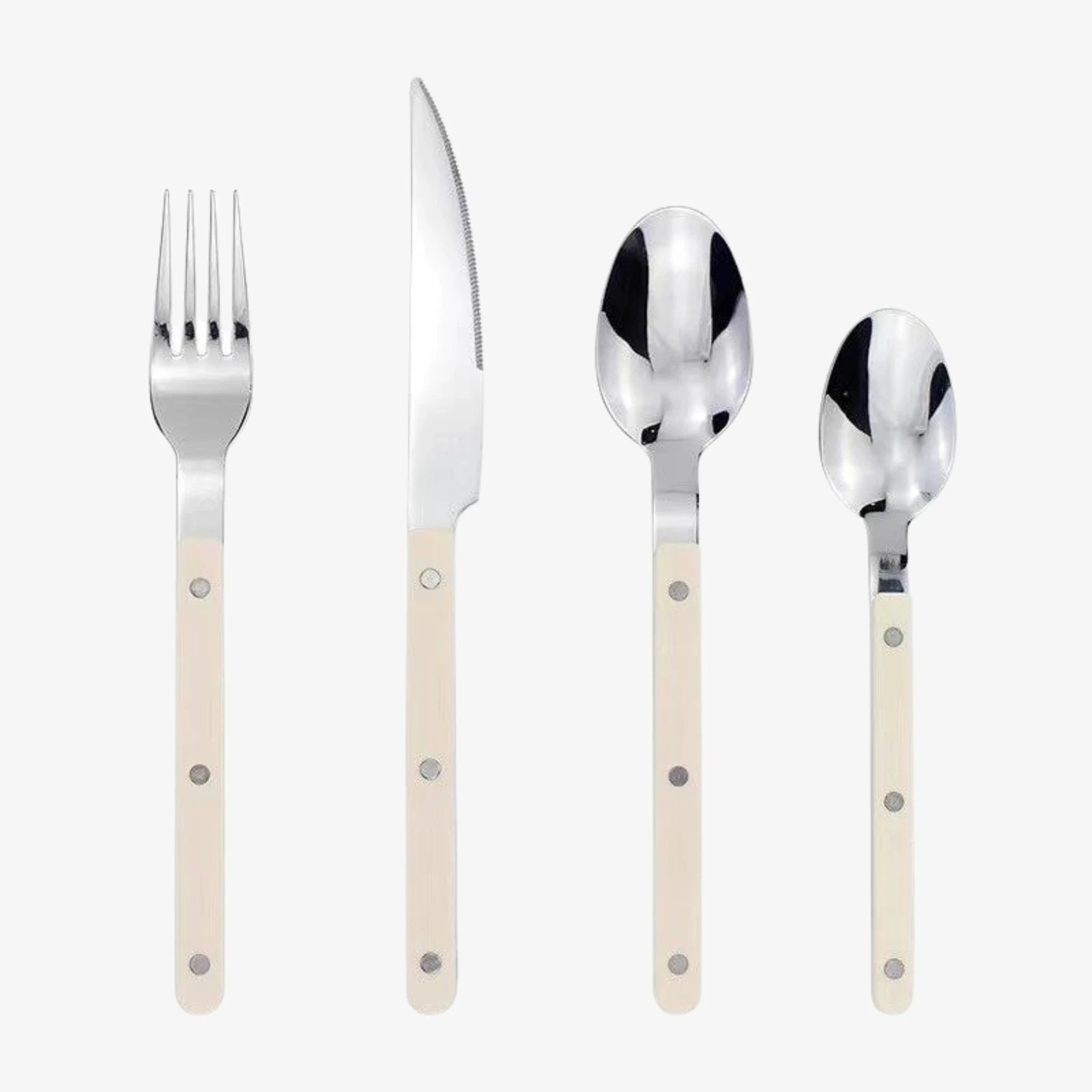 24-Piece Cutlery Set – Engraved Stainless Steel Flatware for 6 People by BowLift