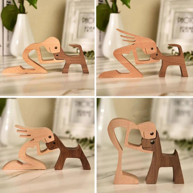 Tier lovers - Table ornaments made of wood carving by Bowlift