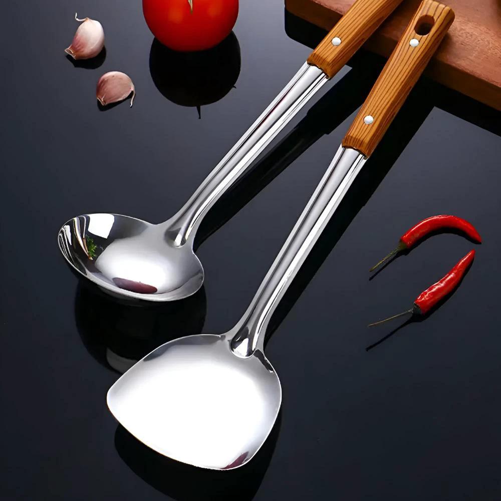 Classic Stainless Steel Kitchen Utensil Set (5 Sets) by Casa & Beyond