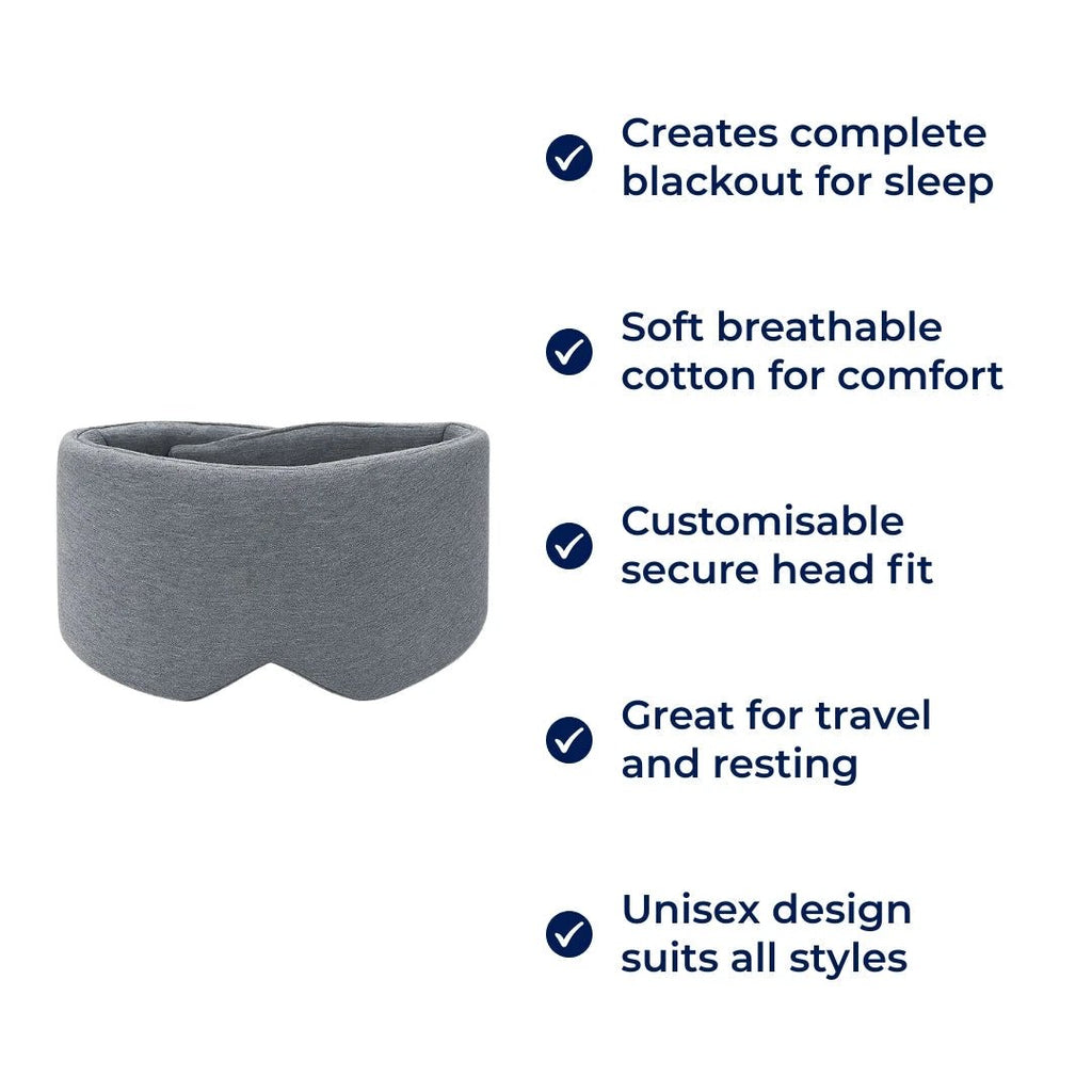 Total Light Blocking – Soft Cotton Comfort – Breathable Fit – Blocks All Light for Travel, Naps & Deep Sleep Bowlift by Bowlift