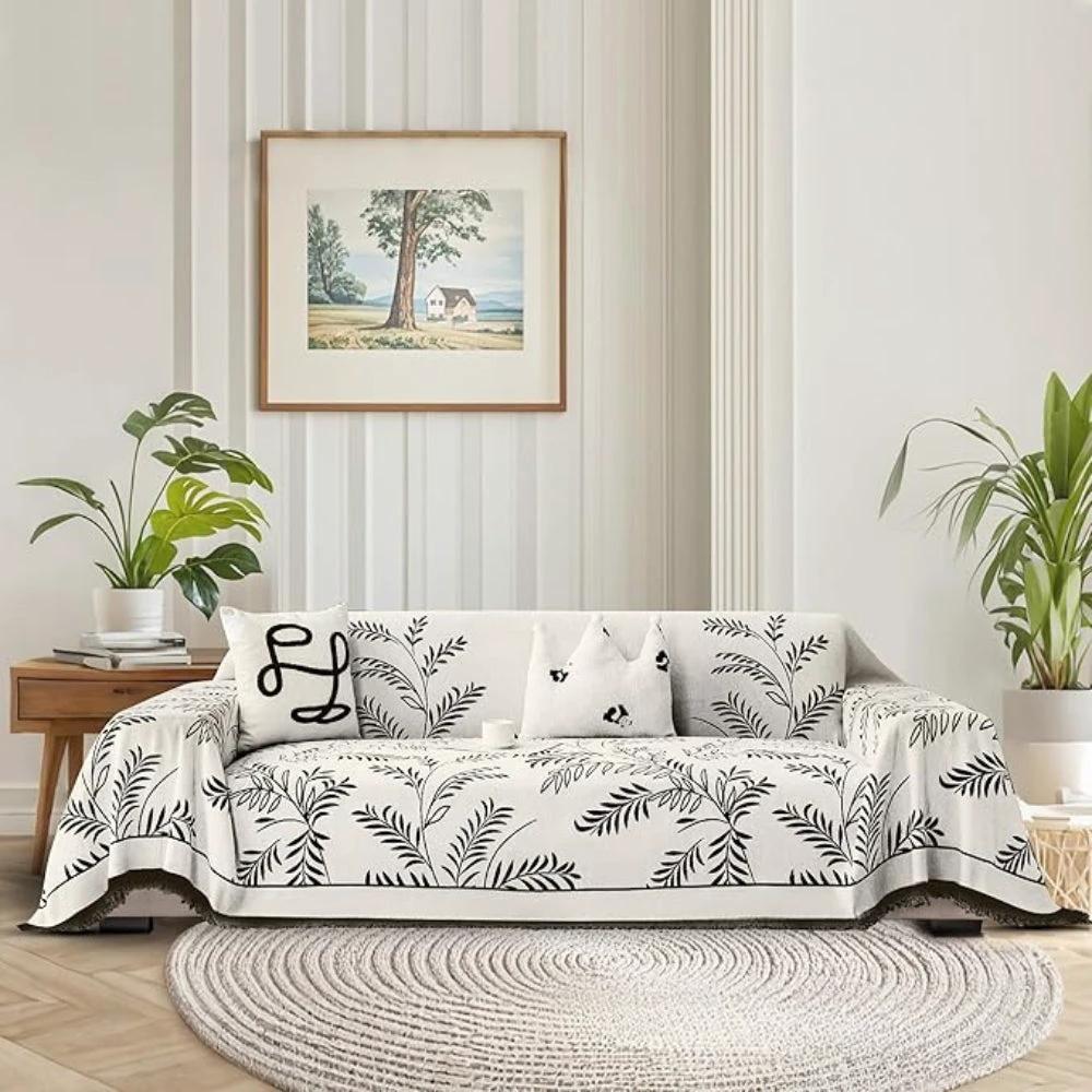 Nature's Embrace Chenille Sofa Cover by Casa & Beyond