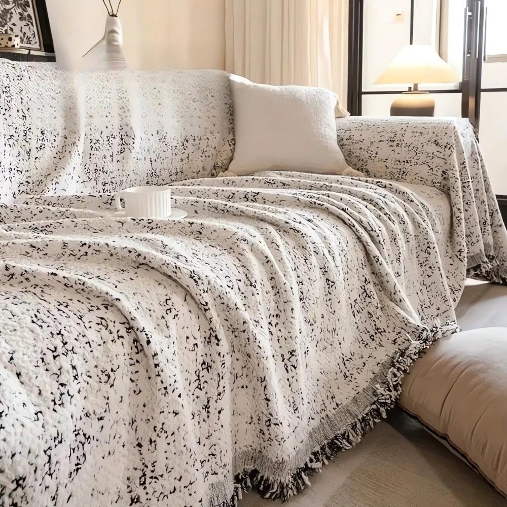 Nordic Speckle Reversible Sofa Cover by Casa & Beyond