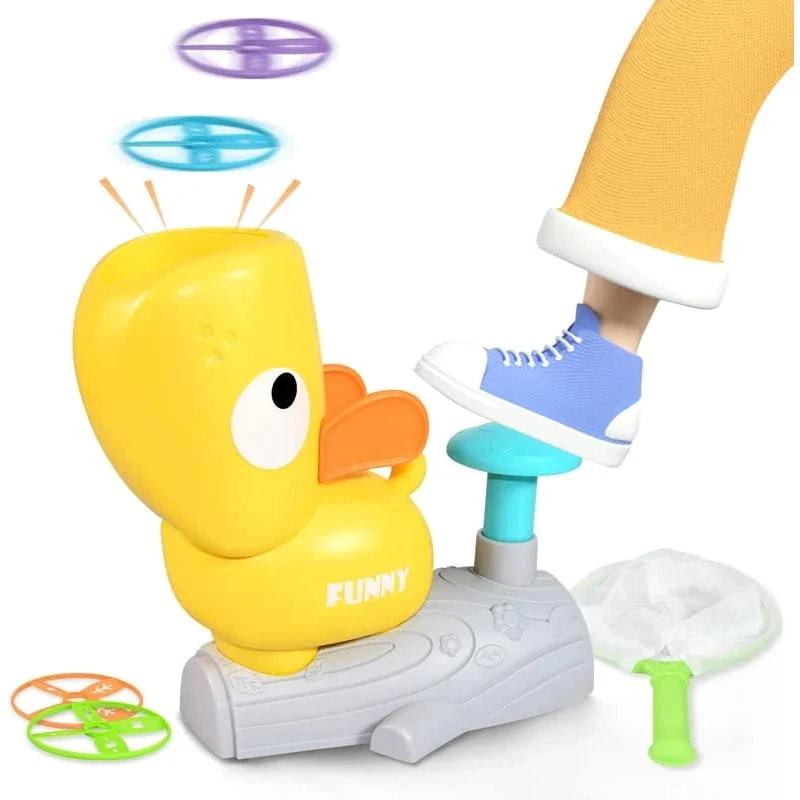 Toy flying ring catapult by Bowlift