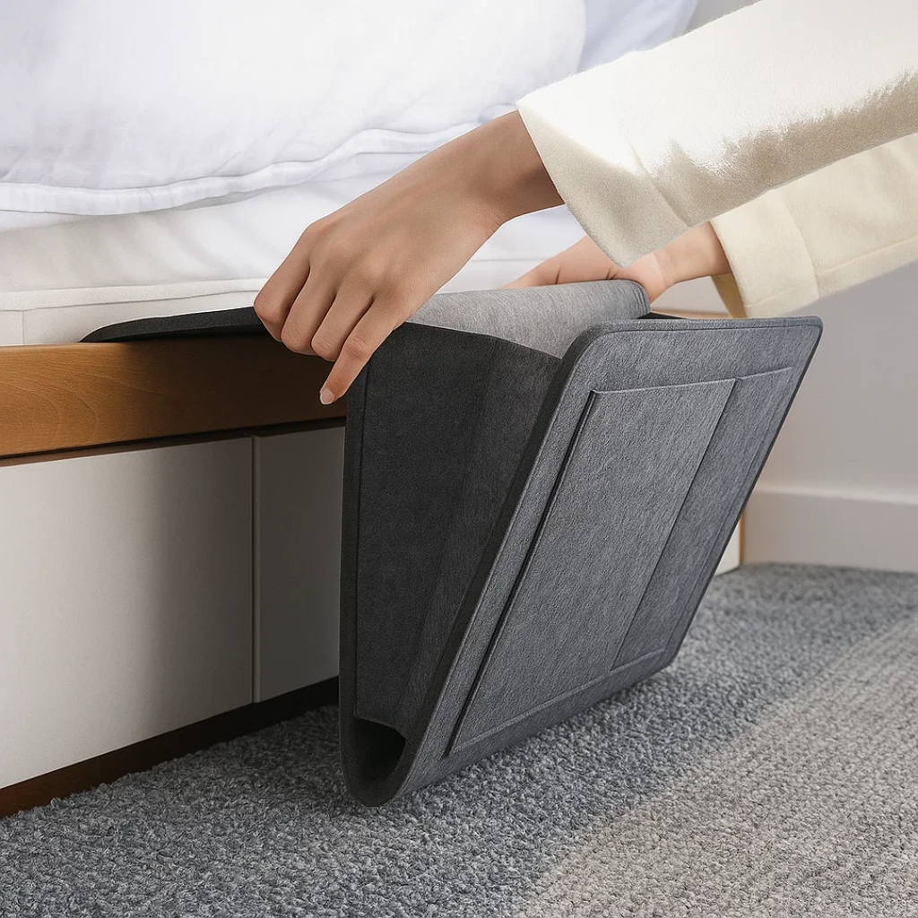 Essentials Within Reach – Thick Felt Durable Material – Save Space Stay Organised & Enjoy Nighttime Comfort Bowlift by Bowlift