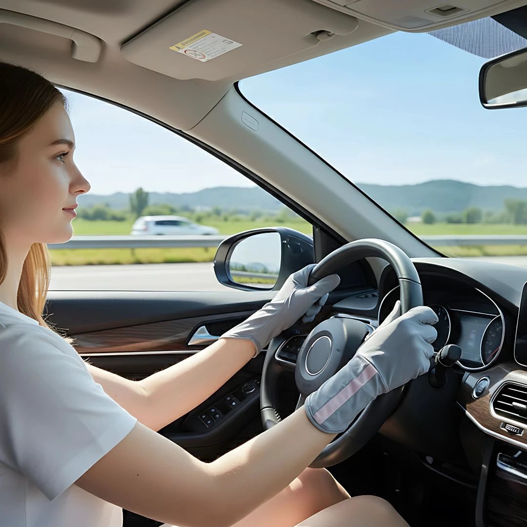 Breathable Cooling Fabric – Open Finger Touchscreen – Lightweight Comfort – Outdoor Driving & Cycling Bowlift by Bowlift
