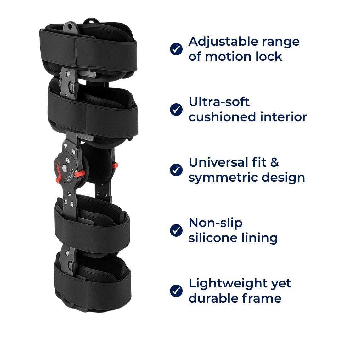 Adjustable Leg Stabiliser – Cushioned Soft Fabric – Pain Relief Recovery And Everyday Movement Bowlift by Bowlift