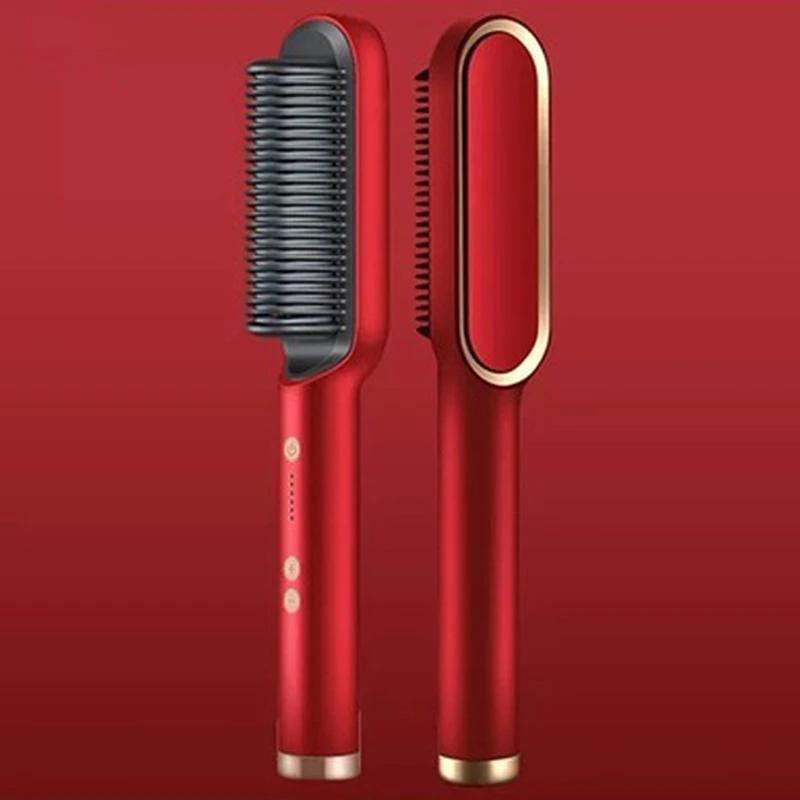 Straightening brush for hair by Bowlift