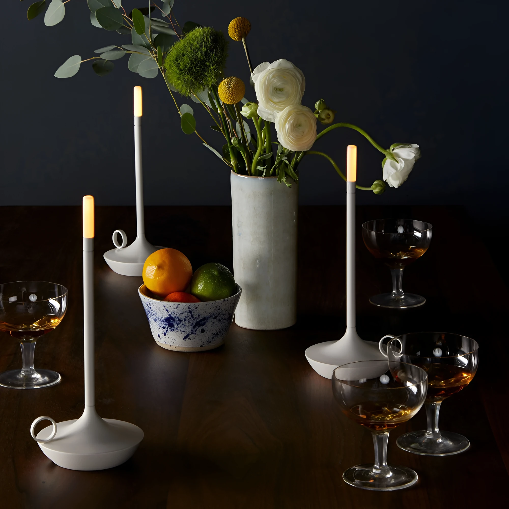 Portable Cylindrical Table Lamp by Casa & Beyond