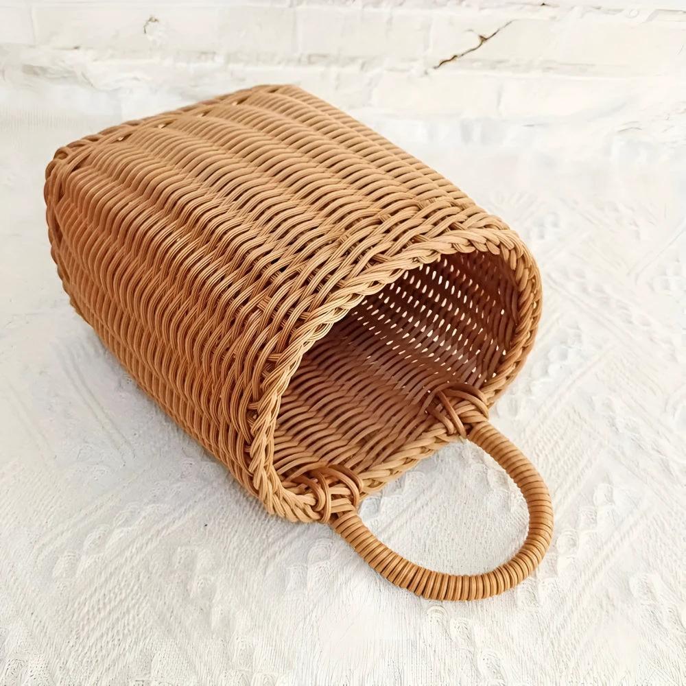 Willow Rattan Woven Storage Basket by Casa & Beyond