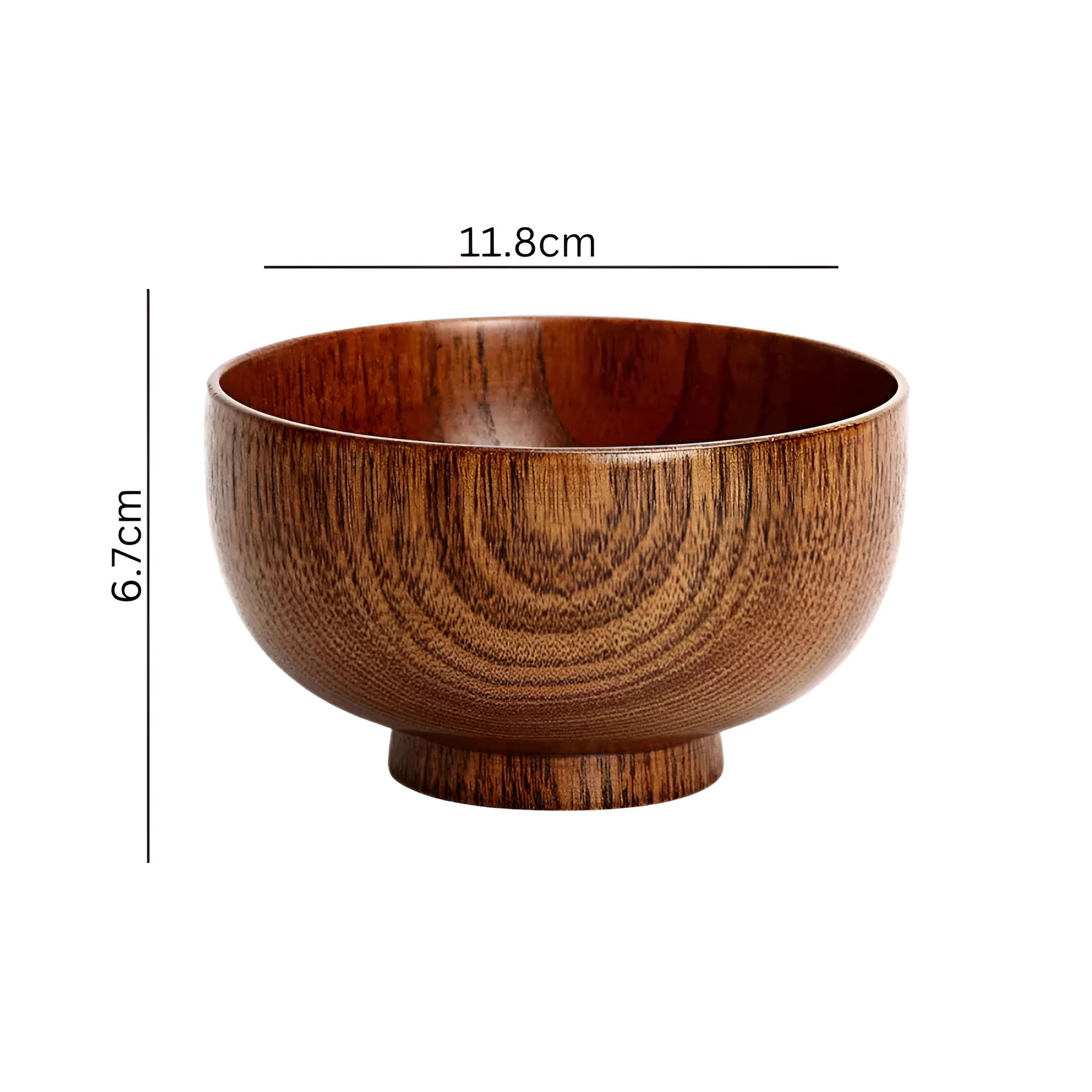 Rustic Jujube Wooden Bowl by Casa & Beyond