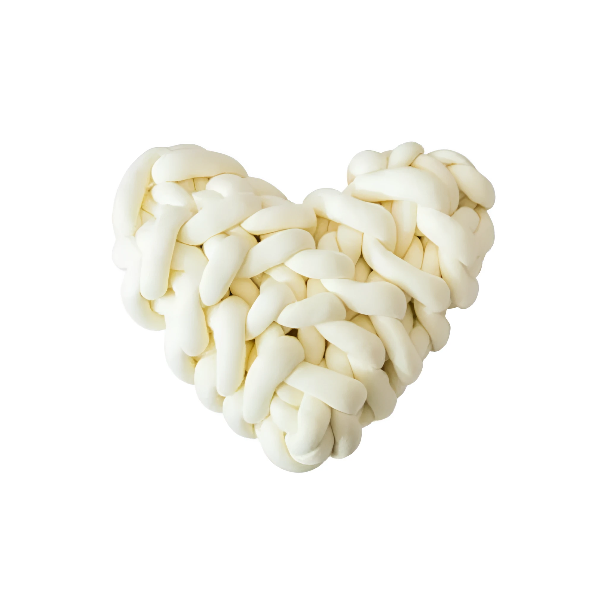 Plush Knotted Heart Shape Cushions by Casa & Beyond