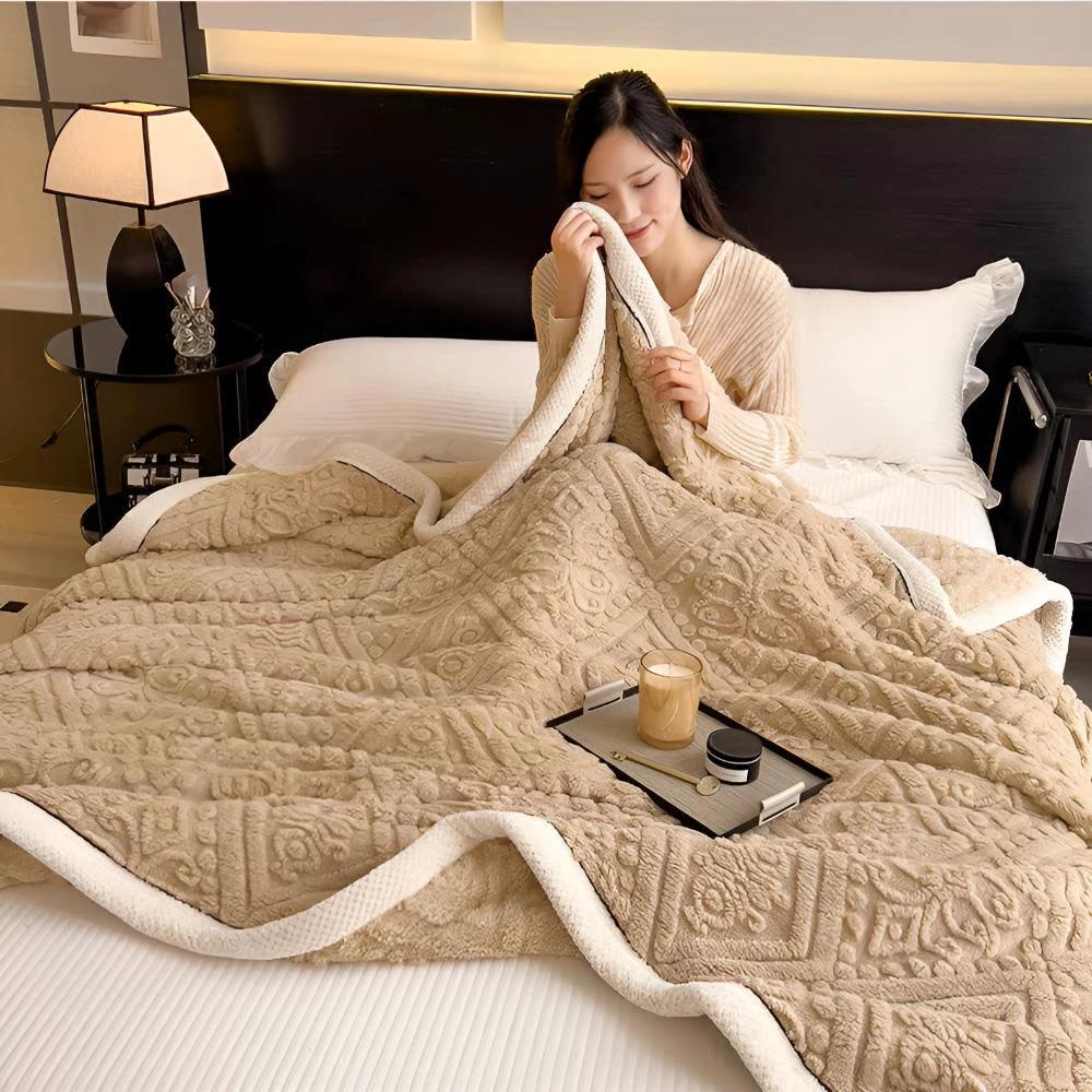 Velvet Mandala Sherpa Blanket by Casa & Beyond