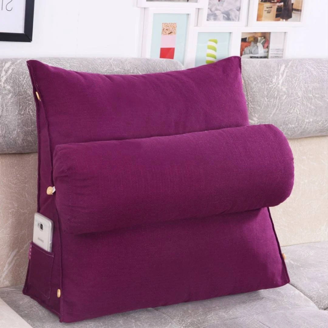 LoungeEase | Backrest Pillow for Reading and TV - Lumbar Support Adjustable Bed Pillow - Comfort Posture - Versatile Use Pillow Bowlift by Bowlift