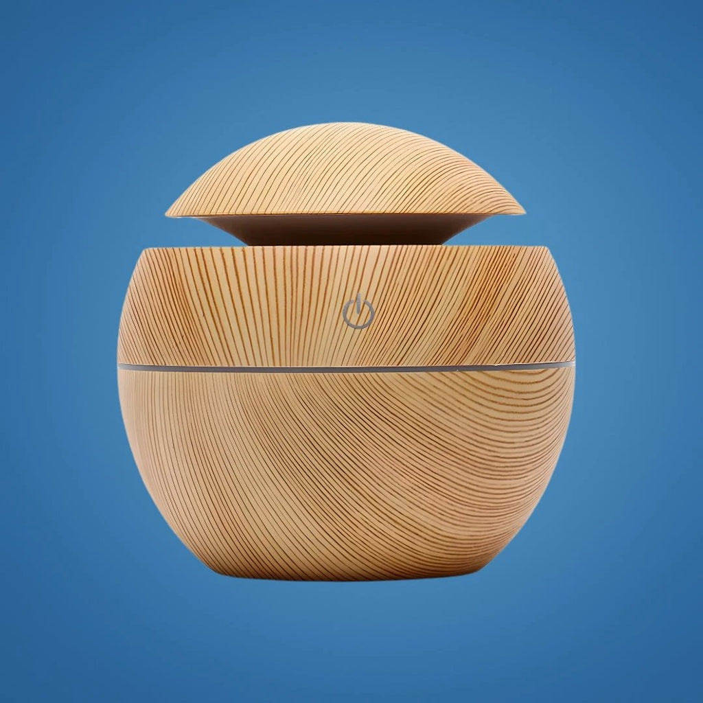 Gentle Quiet Mist & LED Night-Light – Wood Finish – Relieve Dry Air Improve Sleep Boost Comfort Bowlift by Bowlift
