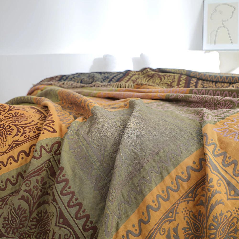 Mandala Tassel Throw Blanket by Casa & Beyond