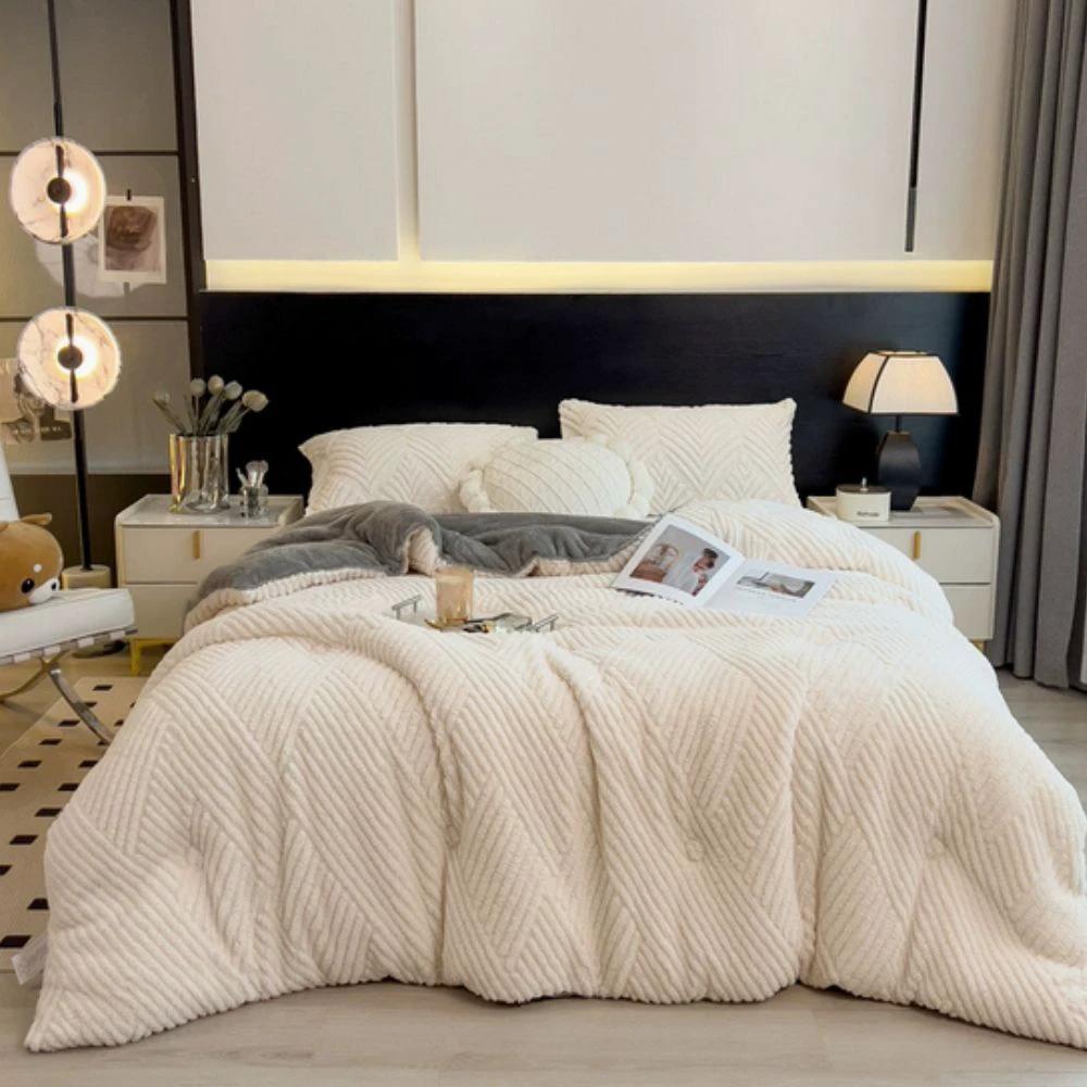 Chevron Luxe Plush Blanket by Casa & Beyond