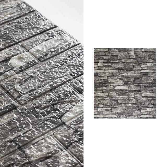 10pcs 3D Brick Pattern Waterproof Self-Adhesive Wallpaper by Bowlift
