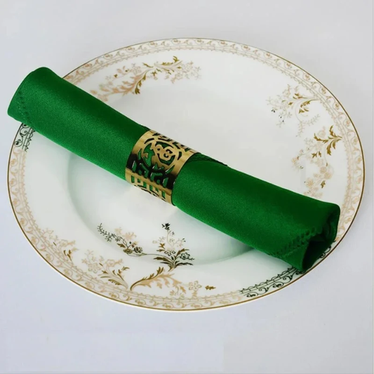 10pcs Polyester Table Napkins Wrinkle-Resistant Cloth Table Napkins by Bowlift