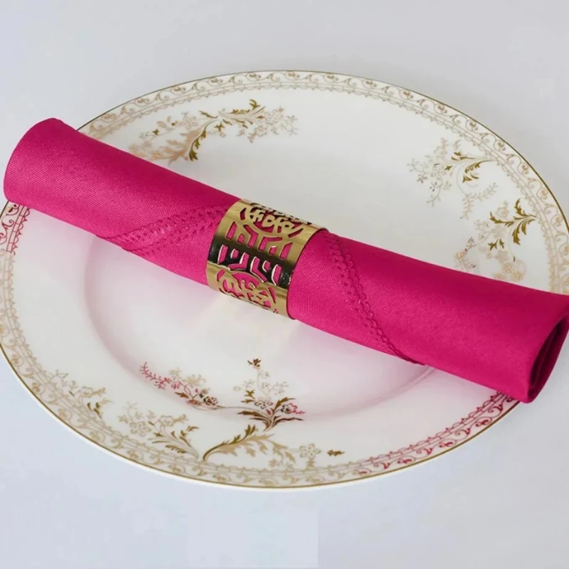10pcs Polyester Table Napkins Wrinkle-Resistant Cloth Table Napkins by Bowlift