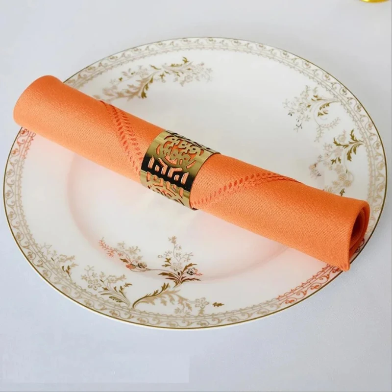 10pcs Polyester Table Napkins Wrinkle-Resistant Cloth Table Napkins by Bowlift