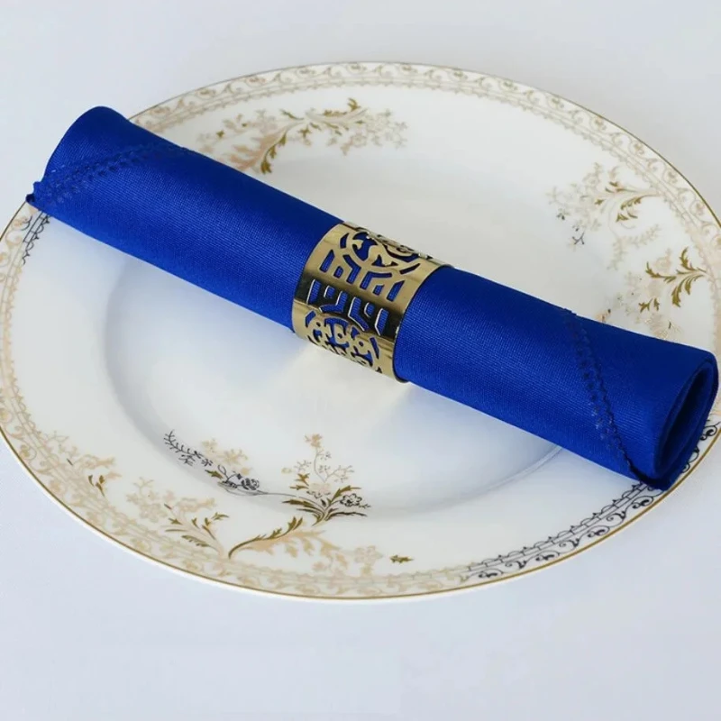 10pcs Polyester Table Napkins Wrinkle-Resistant Cloth Table Napkins by Bowlift