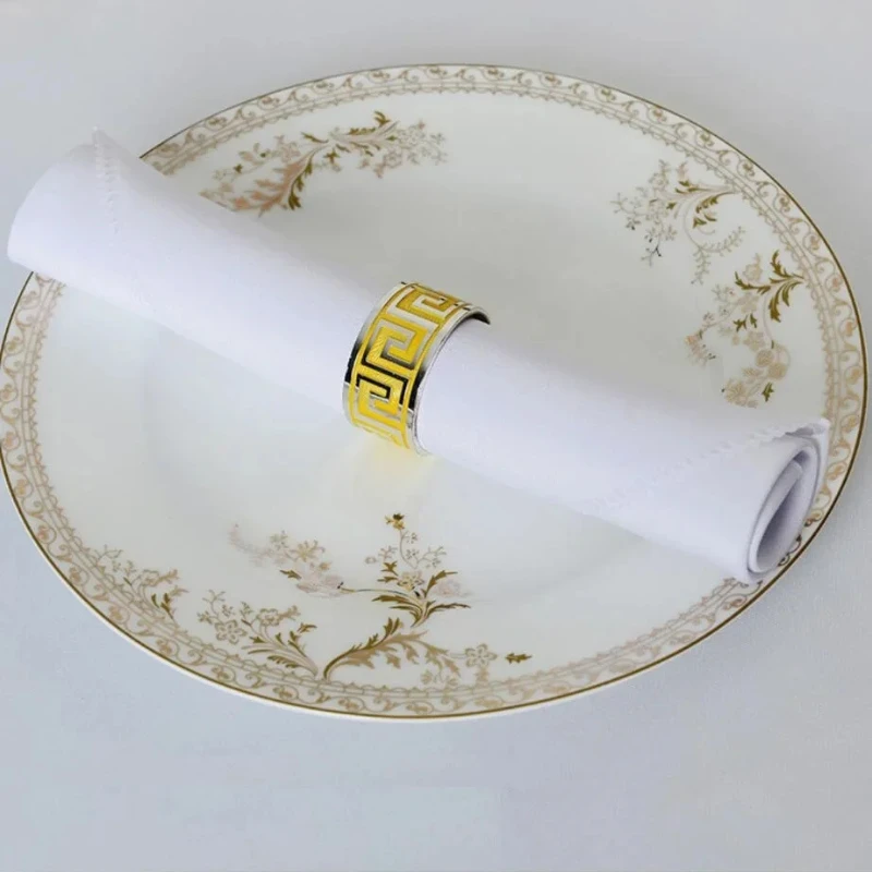 10pcs Polyester Table Napkins Wrinkle-Resistant Cloth Table Napkins by Bowlift