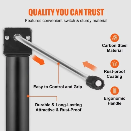Heavy-Duty A-Frame Trailer Jack with Drop Leg – 5000 lb Lifting Capacity by BowLift