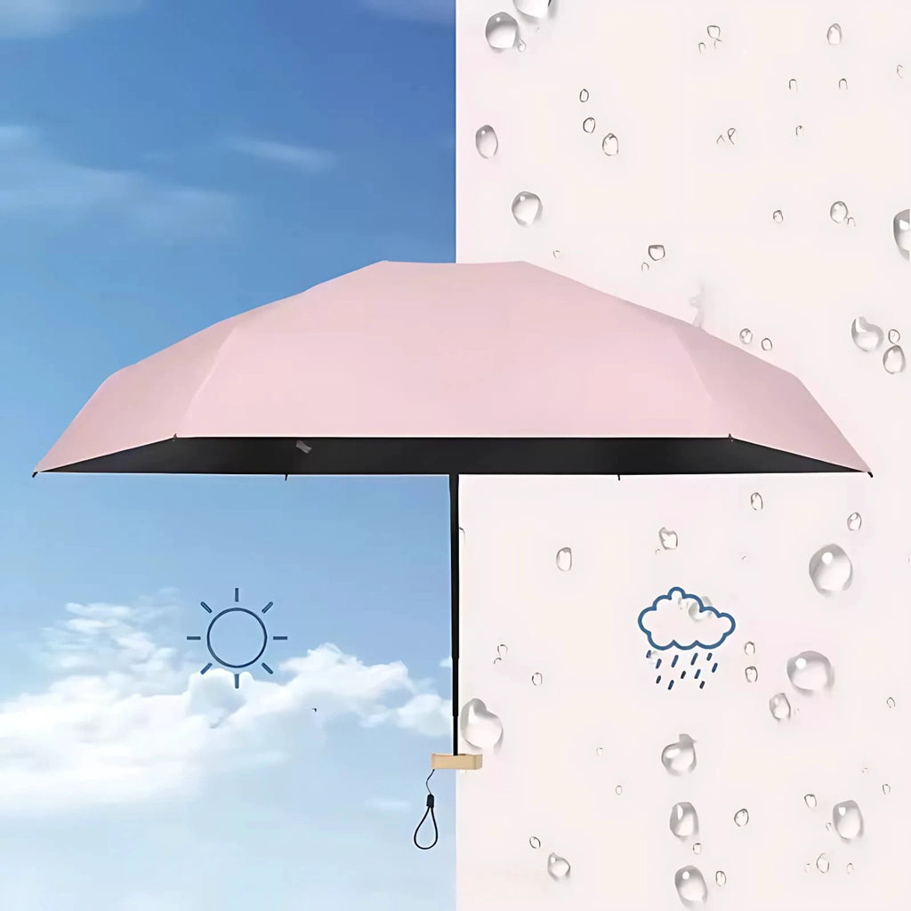 UrbanBrolly | Mini UV Folding Umbrella – UPF 50+ Sun Protection – Water‑Repellent – Lightweight Pocket‑Size Travel Use Bowlift by Bowlift
