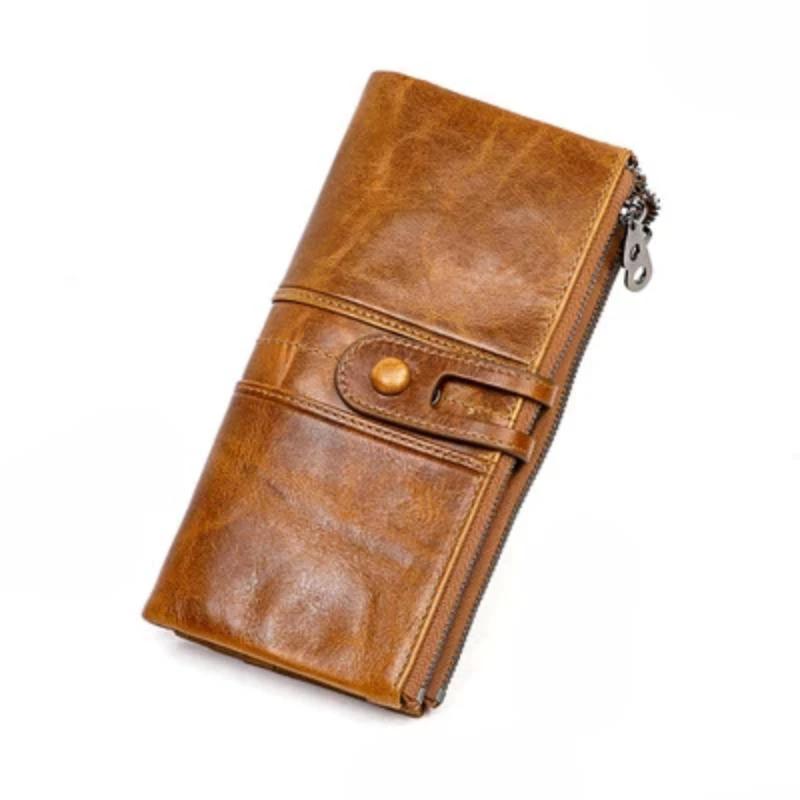 Long wallet made of genuine leather by Bowlift