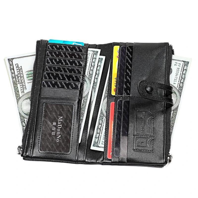 Long wallet made of genuine leather by Bowlift