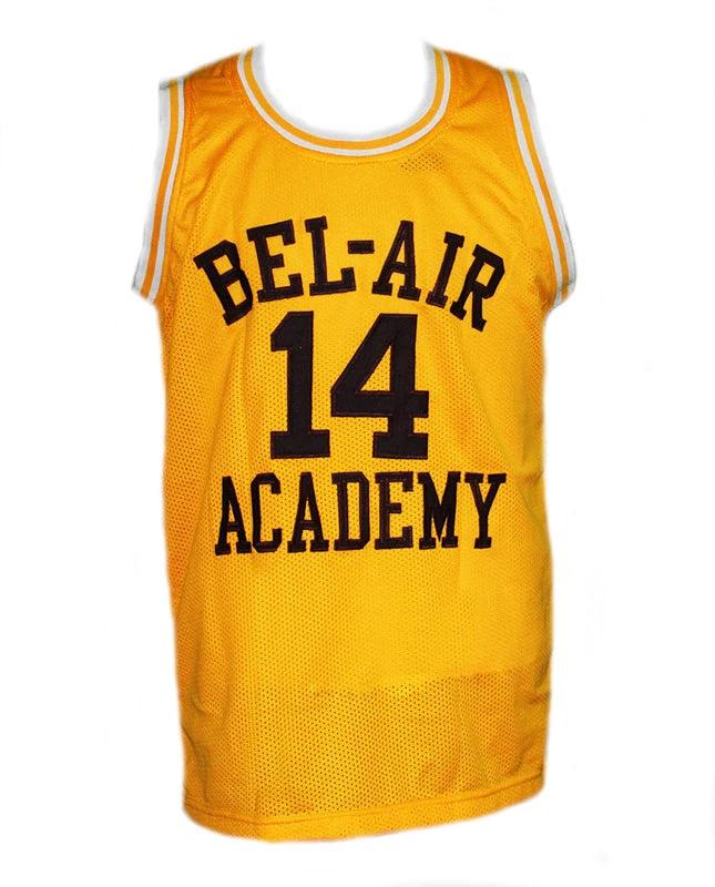 Will Smith Jersey #14 The Fresh Prince Of Bel-Air Basketball Yellow by My store basketball