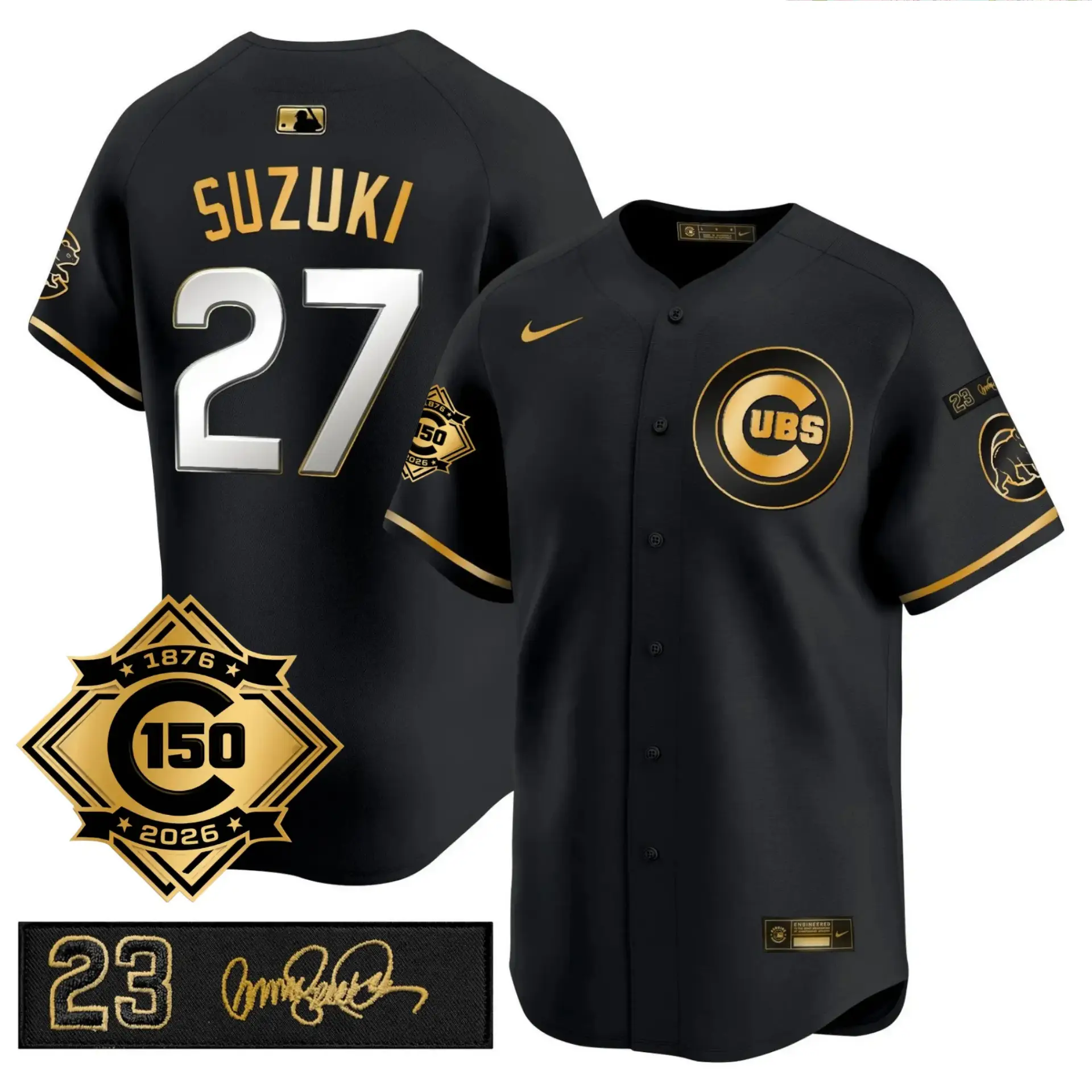 CHC Limited Jersey - 150th Anniversary & 'Ryno' Tribute Patch - All Stitched by Chicago Cubs