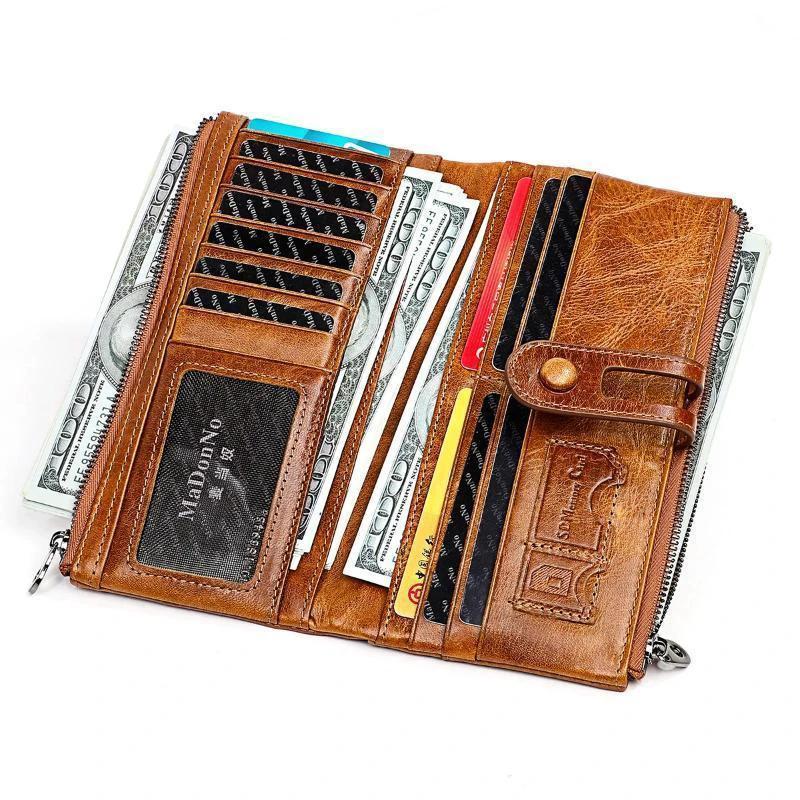 Long wallet made of genuine leather by Bowlift