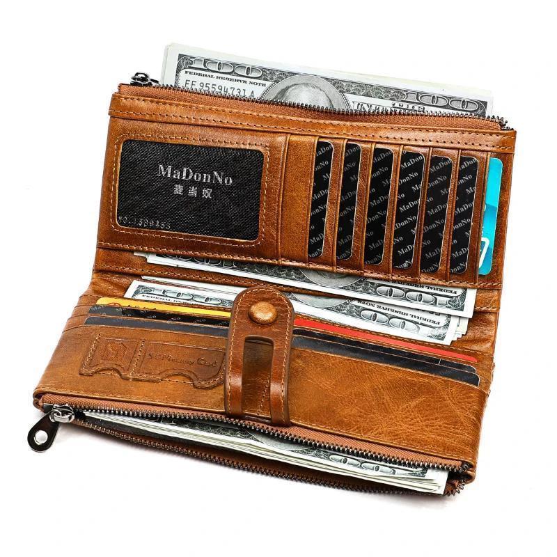 Long wallet made of genuine leather by Bowlift