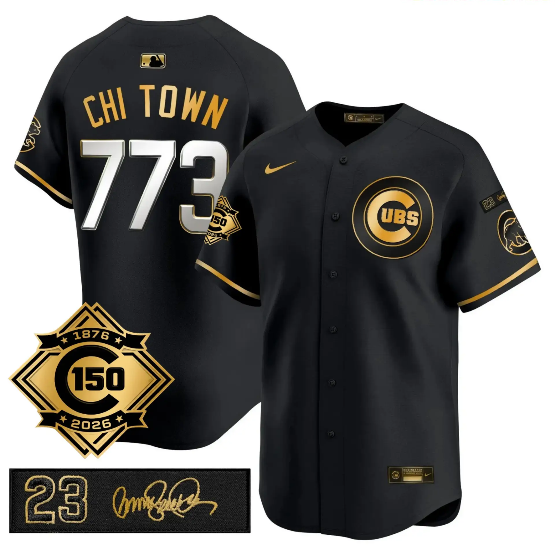 CHC Limited Jersey - 150th Anniversary & 'Ryno' Tribute Patch - All Stitched by Chicago Cubs