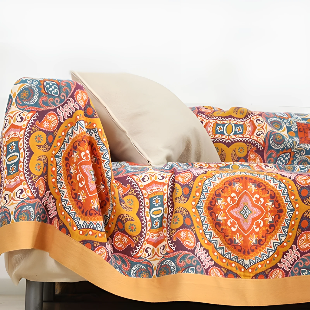Sunrise Boho Reversible Blanket by Casa & Beyond