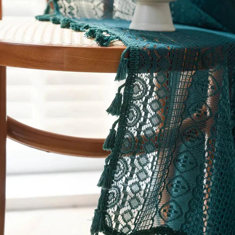 Lumine Crochet Tassel Curtain by Casa & Beyond