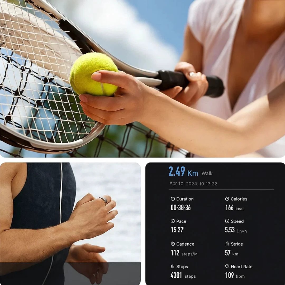 VitalBand Smart Ring – Sleep & Wellness Tracker – Waterproof – Ideal for Active Lifestyles Bowlift by Bowlift