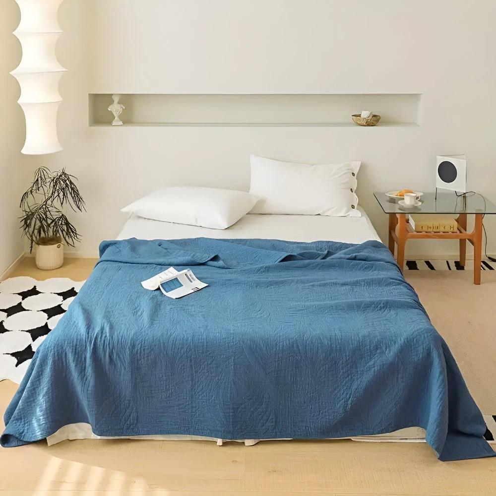 Soft Leaf Cotton Blanket by Casa & Beyond