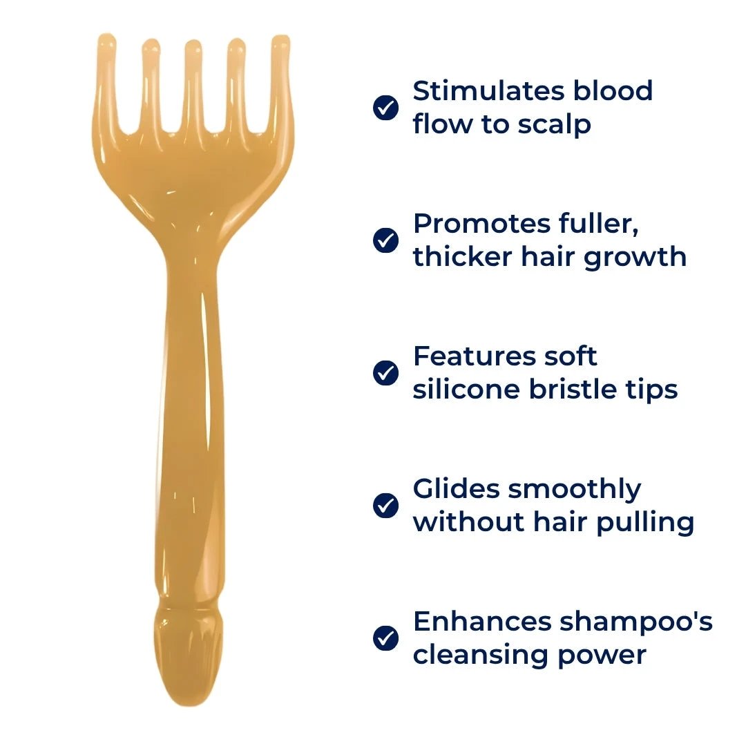 Boost Hair Growth – Silicone Bristles – Tangle-Free Comfort – Improve Circulation – At-Home Care Bowlift by Bowlift