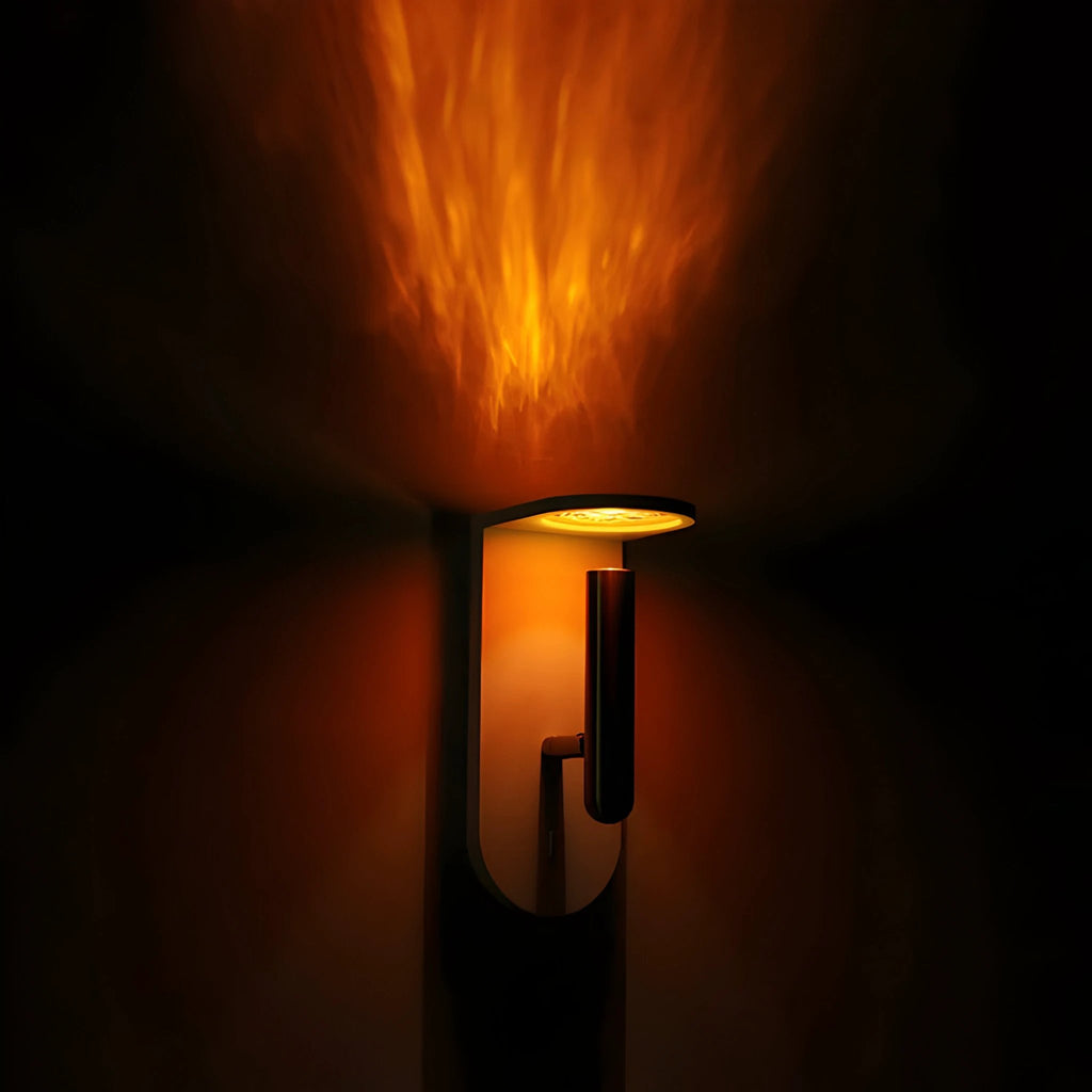 Adjustable Nordic LED Wall Light with Flame Effect Bowlift by Bowlift