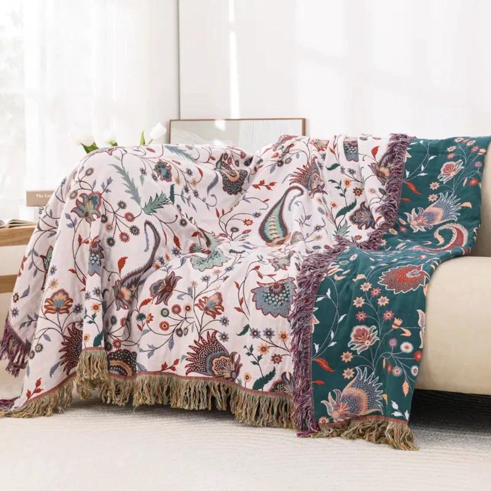 Liora Vintage Reversible Soft Blanket by Casa & Beyond