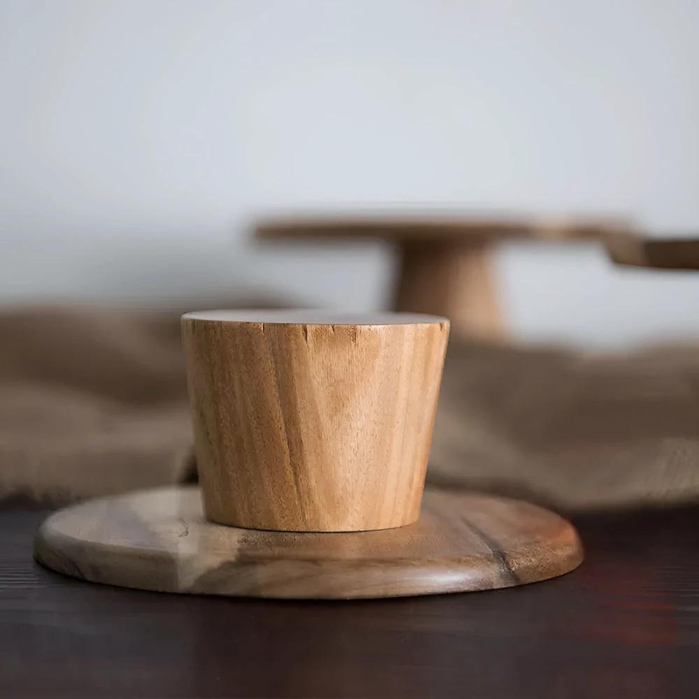 High Stand Wooden Cake Plate by Casa & Beyond