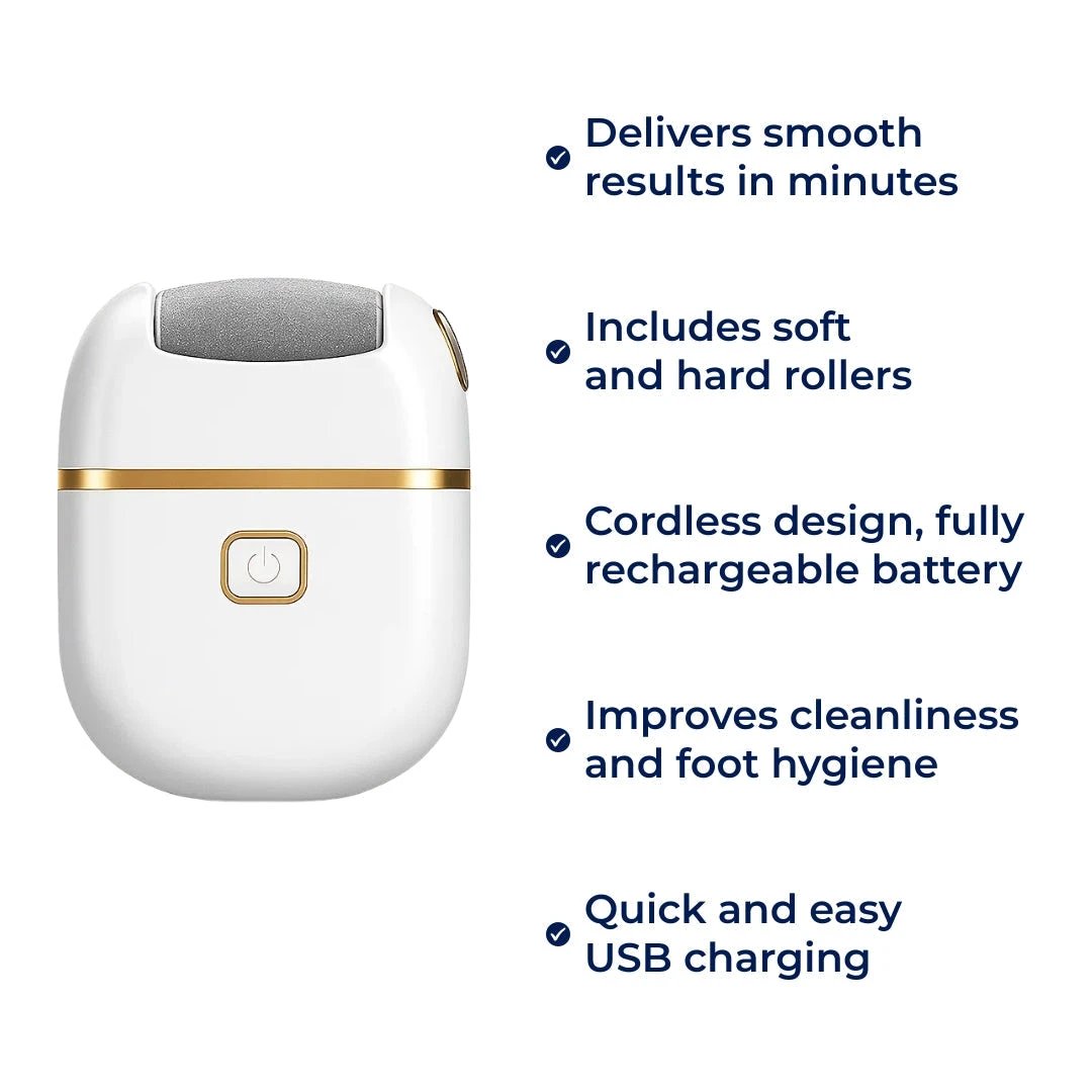 Callus Remover – Rechargeable Cordless – Heals Cracked Heels – Restores Soft, Smooth Feet at Home Bowlift by Bowlift