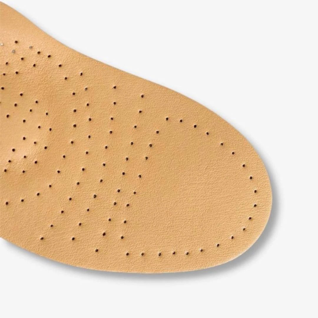 LeatherGuard Orthopedic Leather Shoe Insole | Shock Absorption - Arch Support - Comfortable Insole - Foot Pain Relief - Moisture Wicking Bowlift by Bowlift