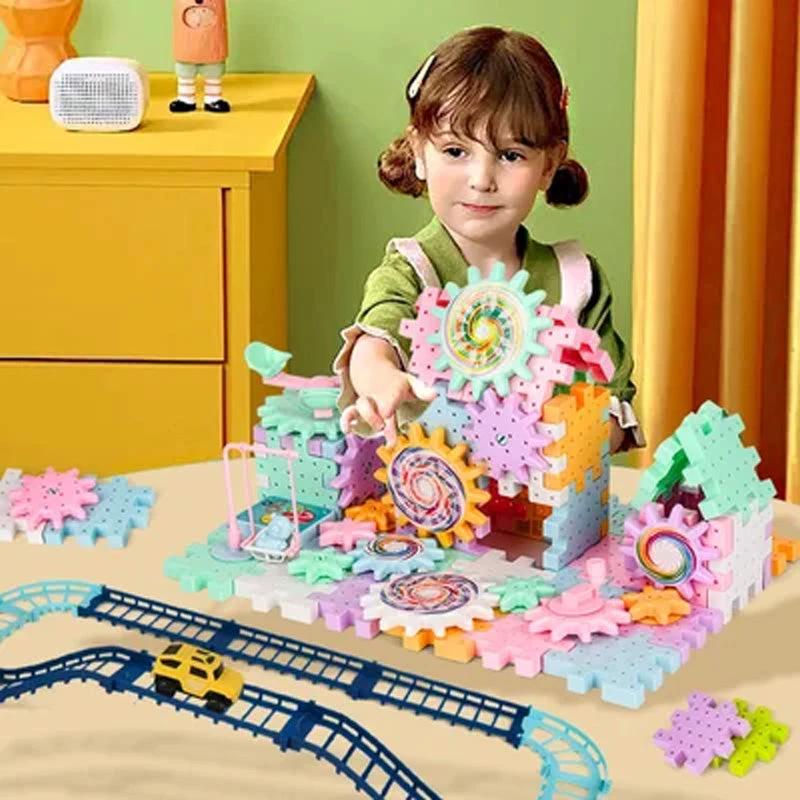 Paradise of various electric building blocks for children by Bowlift