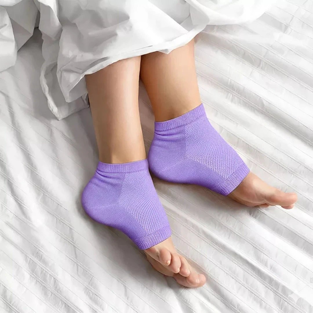 Moisturising Gel Lining – Cushioned Open-Toe – Softens Cracked Heels Overnight – For Foot Relief Comfort Bowlift by Bowlift
