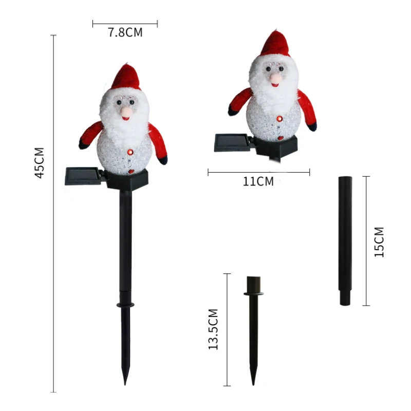 Solar light snowman by Bowlift